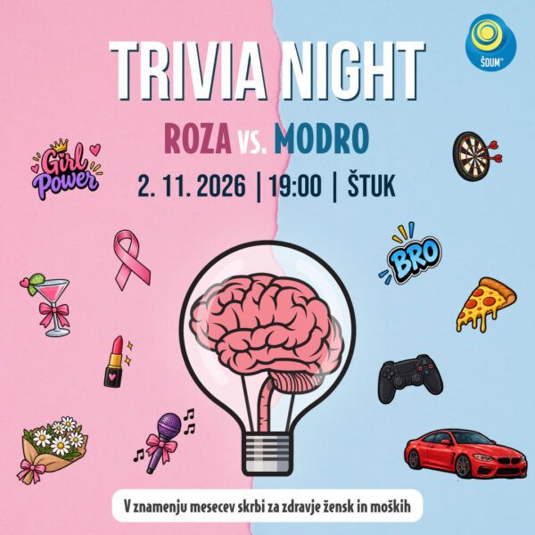 Trivia night - roza vs modro